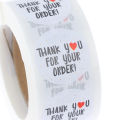 500pcs/roll round thank you for your order sealing stickers gifts bag labels. 