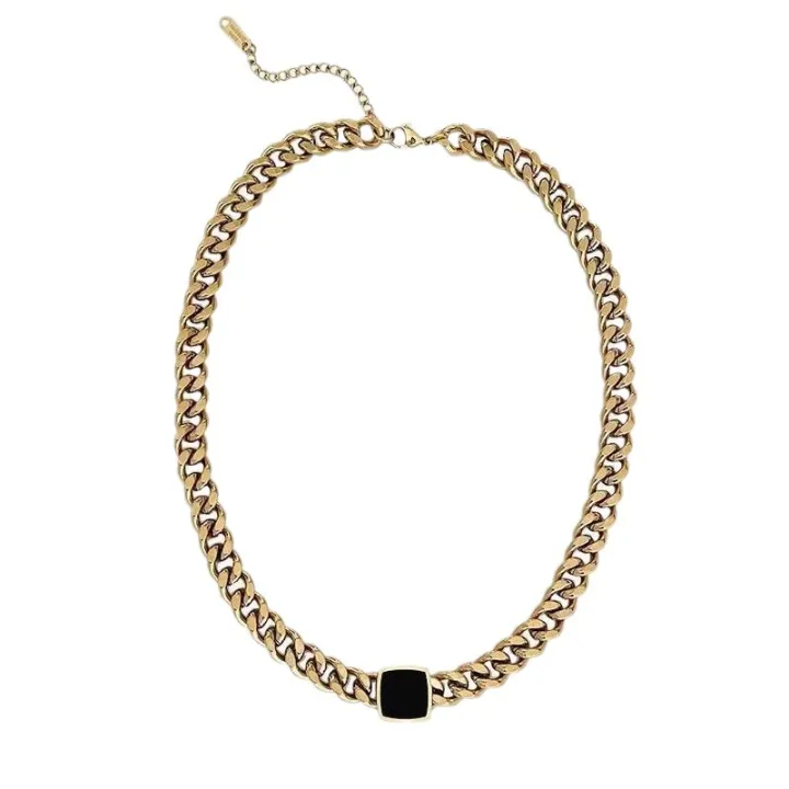 %E3%80%90Super%20Sale%E3%80%91Personality%20Exaggerated%20Steel%20Thick%20Chain%20Necklace%20Niche%20All-match%20Black%20Square%20Chain%20Necklace%20Color-free%20Accessories%20-%20Image%205