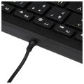 Ultra Thin Quiet Small Wired Keyboard Mini Multicolormedia USB Keyboard. 