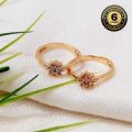 Gold Plated Guaranteed Women Ring With Stone Korean Style Beauty Fashion Jewellery Wedding Party Love Gift. 