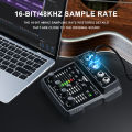 BOMGE M-12 USB Audio Interface for PC,Interface for Recording Music Computer Recording Audio Interface XLR with 3.5m Microphone Jack, USB Sound Card for Recording Studio, Ultra-low Latency Plug&Play. 