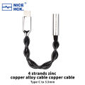 Nicehck Tc3 Dac Amplifier Alc5686 Chip Metal Alloy Type-C To 3.5mm Adapter Cable Wire Decoding Hifi Support Line-Control. 