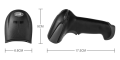 WIRED 1D BARCODE SCANNER  Laser Wired Barcode Scanner. 