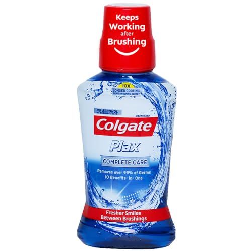 Colgate Plax Antibacterial Mouthwash, 24/7 Fresh Breath, Liquid - Pack Of 250Ml, (Complete Care) FROM INDIA(SAM)
