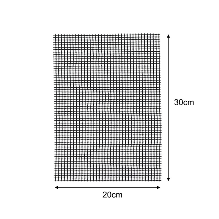 【ZOSR】Grid Shaped Barbecue Mat 20/40cm Reusable High-Temperature Barbecue Non Stick Grid Mat Outdoor Camping Barbecue Accessories