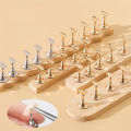 Nail Holder Wooden Display Stand For False Nail Tips Gel Polish Showing Shelf Palettes Manicure Practice Tools Supply ZH. 