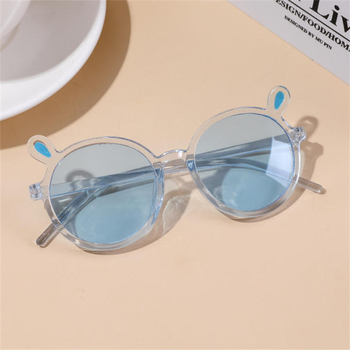 Bunny Ears Children's Sunglasses Colorful Cute Plastic Bunny Glasses Rabbit Eyewear for Outdoor Play Themed Parties Boys and Girls Costume Accessory Eye Safety