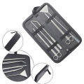5 Pcs Fishtank Stainless Steel Aquascaping Tools Aquarium Tools Kit Landscaping Cleaning Tool Tweezers Shears Spatula aquarium accessories(with a canvas bag). 