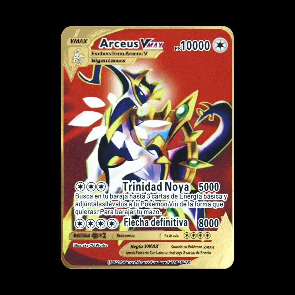 pokemon cards golden Pokemon Miraidon Gold Iron Metal Super Card 3800 HP  STAR VMAX Charizard Pikachu English Spanish French Game Rare Collection  CardParty Games Crafts | Daraz.lk