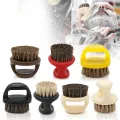 Men's Beard Ring Brush Design Horse Bristle Men Shaving Brush Portable Barber Beard Brushes Salon Face Cleaning Razor Brush. 