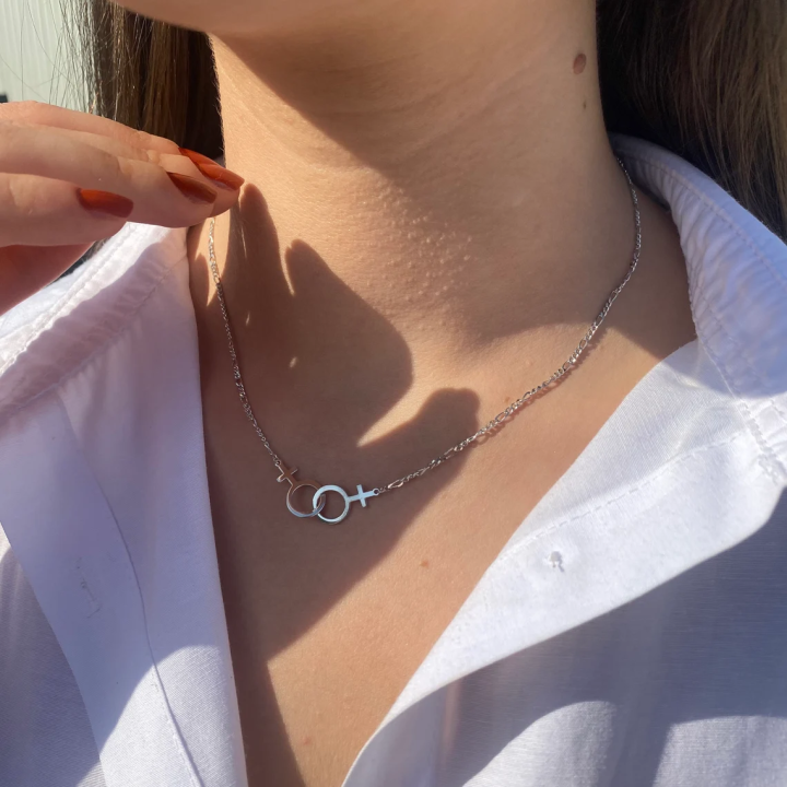 Lesbian%20Necklace%20Figaro%20Chain%20Double%20Venus%20Lesbian%20Jewelry%20Lesbian%20Girlfriend%20Rride%20Month%20LGBT%20Pride%20Jewelry%20-%20Image%206