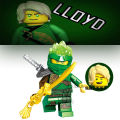 Lloyd Protagonist Group Compatible with Lego Ninjago Ghost Gold Assembling Puzzle Building Blocks Toy Cheap Hairstyle. 