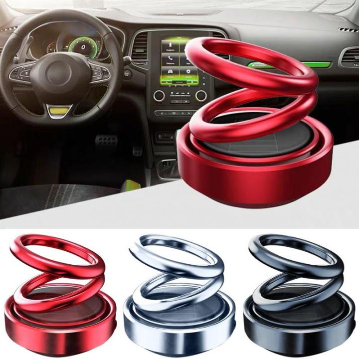 Double Ring Suspension Car Aromatherapy Solar Auto-rotating