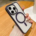 Candy Color Bumper Transparent For Magsafe Magnetic Case For iPhone 16 14 11 12 13 15 Pro Max Mini X XS XR 8 7 Plus Clear Cover. 