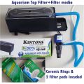 KINTONS Aquarium Top Filter Fish Tank Filter with Pump Super Filter Bio Filter. 