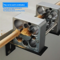 Adjustable Electric Drill Milling Device Wooden Round Rod Planer Woodworking Tools 8 Holes Dowel Maker Jig Kit 8-20mm. 