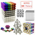 387pcs/set 5mm 3D Magic Magnetic Blocks Balls Sphere Cube Beads Puzzle Building oys. 