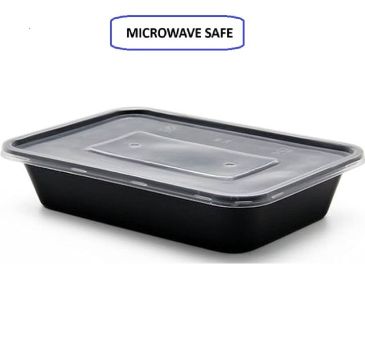 10%20Pcs%20Transparent%20/%20Black%20PP5%20Plastic%20Food%20Container%20%7C%20Disposable%20Microwave%20Safe%20750ML%20Lunch%20Box%20-%20Image%202