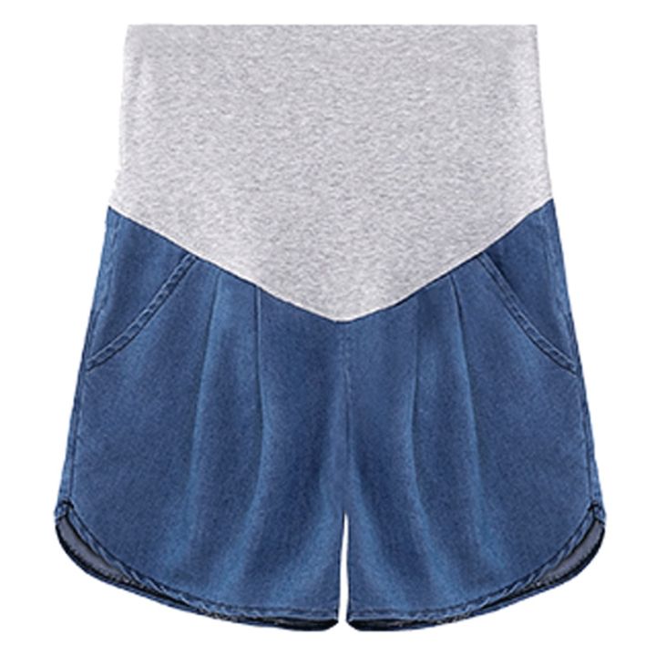 Maternity Denim Shorts Summer Outer Wear Fashion Thin Loose Pants Summer Tide Mother Bottom Summer Maternity Pants P0704