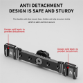 Cold Shoe Mount Bracket Dual Hot Shoe Extension Bar Plate Adapter. 