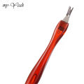 Myyeah 1 Piece Brown Color Stainless Steel Nail Art Dead Skin Fork Finger Cuticle Pusher Remover Manicure Care Tool. 