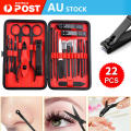 22 PCS Nail Tools Stainless Grooming Manicure Kit Set Pedicure. 
