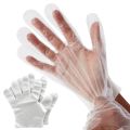 Disposable polythene gloves for cooking food handling preparation serving & cleaning. 