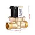 1/2 inch Ac 220V Normally Closed Brass Electric Solenoid Magnetic Valve for Water Control Chemical Liquid Industry Pumps. 