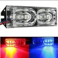 1set 3LED Car Police Strobe Plastic Cover VIP Emergency Warning Flash Light Waterproof bike ,motorycle three weel VIP Light ( Small ). 