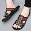 Men's Sandals Summer New Slippers Dual-Use Driving Leather Sandals Non-Slip Outdoor Leather Beach Shoes Fashionable Men's Shoes. 