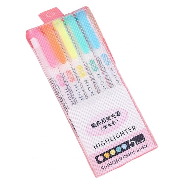 %E3%80%90Hot%E3%80%91%205Pcs%20Highlighter%20Marker%20Useful%20School%20Student%20Studying%20Marking%205-Color%20Highlighter%20Pen%20Plastic%20Shell%20Fluorescent%20Pen%20-%20Image%207