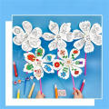 Kindergarten Windmill Art Project Kids' Party Supplies Windmill Craft Creative Windmill Craft For Children Educational Outdoor Toys For Children Children Painting Toy Windmill DIY Paper Windmill For Kindergarten. 