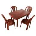 Plastic dining table & 4pis chair Nippon. 
