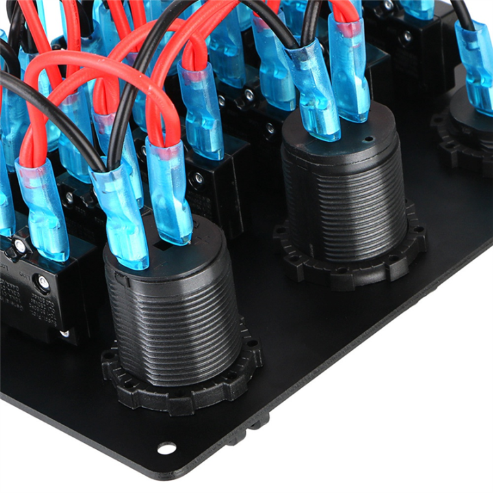 Universal Car RV 6 Switch Panel 12/24V Rocker Panel Voltmeter A | Daraz.lk