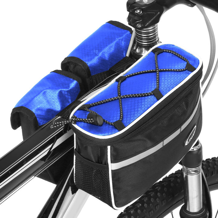 Cycling Bike Top Tube Bag with Rain Cover Waterproof Mountain