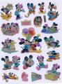 5 pcs Stickers Mickey Mouse cartoon  sticker book Laptop dress up stickers kids toys pegatinas for children. 
