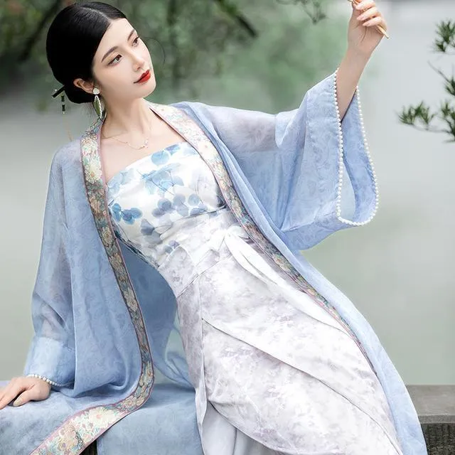 Song-Made%20Changgan%20Outer%20Beizi%20Long-Spinning%20Skirt%20Tube%20Top%20Suit%20Daily%20Hanfu%20Women's%20National%20Style%20Fairy%20Ancient%20Style%20Improved%20Jacket%20and%20Dress%20-%20Image%204