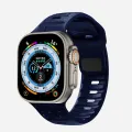 Strap For Apple Watch Band 49mm 44mm 45mm 41mm 40mm 42mm 38mm Soft Silicone Sport Bracelet iWatch Series 8 7 SE 6 5 9 Ultra 38mm-41mm & 42mm-49mm. 