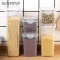 Food Storage Containers 0.8l/1.4l/1.6l/2l/2.8l Clear Plastic Storage Jars Airtight Moisture Proof Transparent Wide-mouth Organized Pantry Food Containers Liquid Storage Containers. 