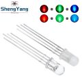 50pcs Multicolor 4pin 5mm RGB Led Diode Light Lamp Tricolor Round Common Anode LED F5 Light Emitting Diode Red Green Blue. 