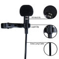 1.5m Mini Portable Microphone Condenser Clip-on Lapel Lavalier Mic Wired microphone for Phone for Laptop Special For Tiktok & Youtube. 