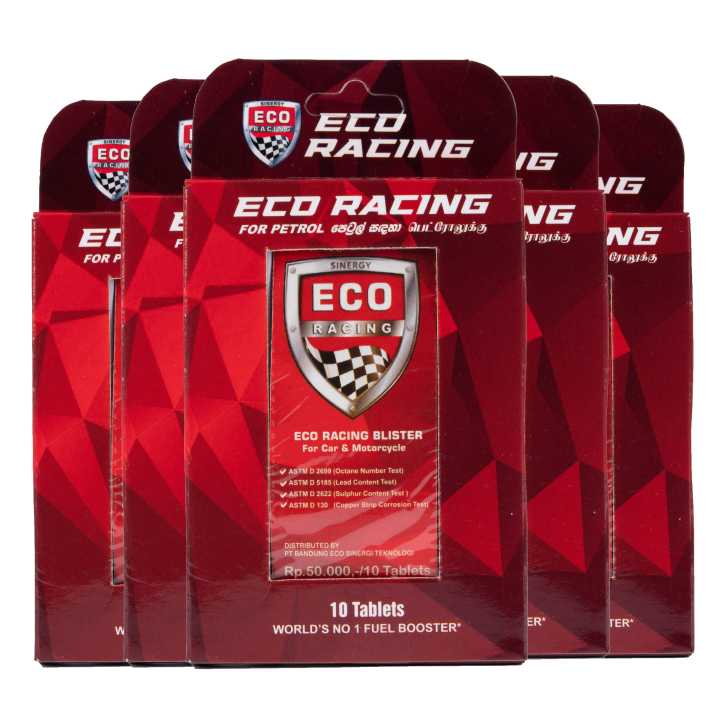 Bundle of 5 ECO Tablet Racing Blister Octane Booster For Petrol & SAVE RS.370