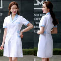 Nurses' Uniform White Gown Nurse Pants Swallow Tail Hat White Summer Lab Coat Pharmacy Work Clothes Short Sleeve Long Sleeve Thin Suit. 