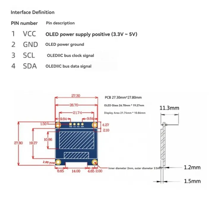 Suitable%20For%20Raspberry%20Pi%200.96%20Inch%20OLED%20I2C%20SSD%204Pin%20Module%20With%20Case%20LCD%20Screen%20Display%20CPU%20Temperature%20For%20Arduino%20STM32%20-%20Image%206