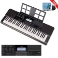 Casio CT-X700 61-Key Portable Keyboard with Power Adaptor, Music Rest 1 Year company Warranty Black Organ Electric piano keyboard 61 keys musical instrument. 