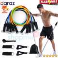 Pull Rope 11pcs Pull Rope Fitness Exercises Resistance Bands with handle set Yoga Tubes Latex bandas elasticas fitness equipment Yoga Exercise Fitness Rubber Tubes Band Stretch Training Gyms Workout Elastic Pull Rope. 