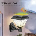 Outdoor Pillar Lights Solar Charging IP65 Waterproof Column Lamp Post Lights Courtyard Lamp Headlight Pillar Fence Post Garden lights For Courtyard Fence Column. 