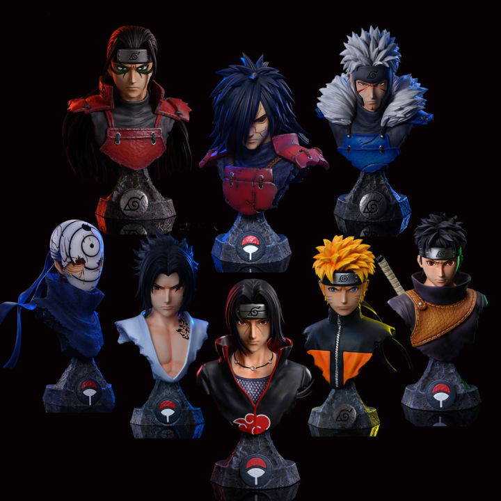 naruto Naruto Bust Series Uchiha Madara Itachi Suzumi Kazuma Pillar Figure Ornament Model Action Figures