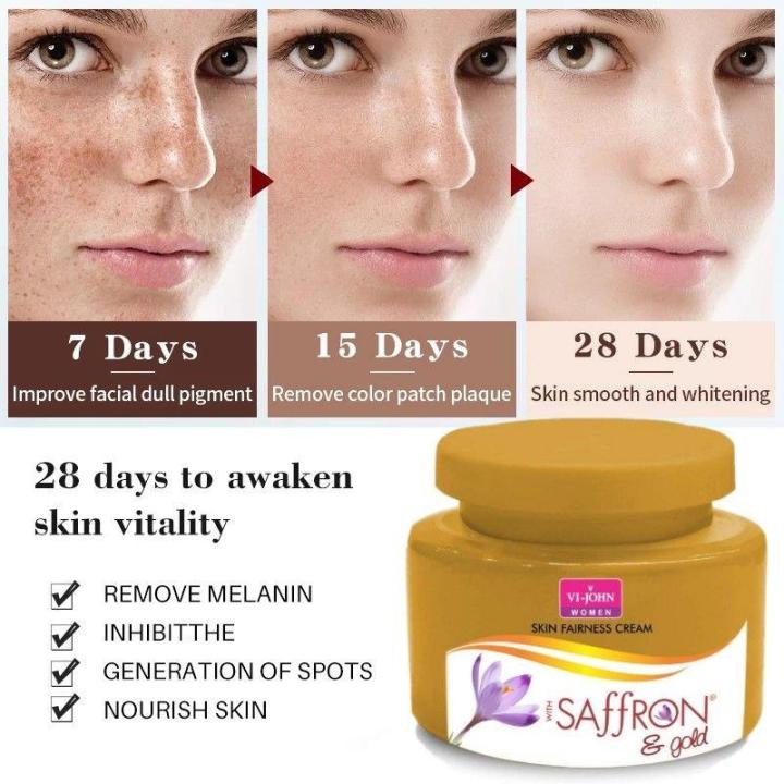 Gold Mulberry Extracts VI - JOHN Advanced Saffron Fairness Cream All Type Skin 50g (vjsg)
