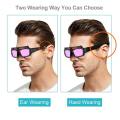 Solar Powered Auto Darkening Welding Glass Mask Helmet Eyes Goggle Welder For Eye Protection Kimpalan ﻿ 焊接眼镜 TX-012. 